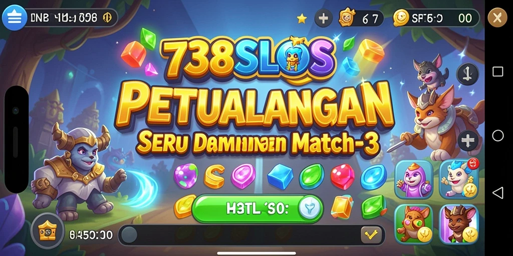 Gameplay menantang dengan grafis cerah di 738SLOTS.