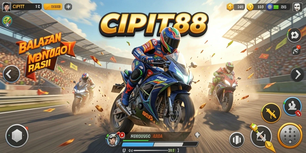 Gameplay mendebarkan di <strong>CIPIT88</strong> dengan balapan motor yang seru.