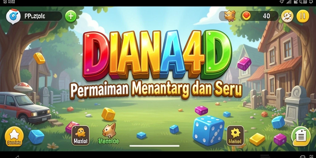 Tampilan menarik dari gameplay Puzzle DIANA4D yang penuh tantangan.