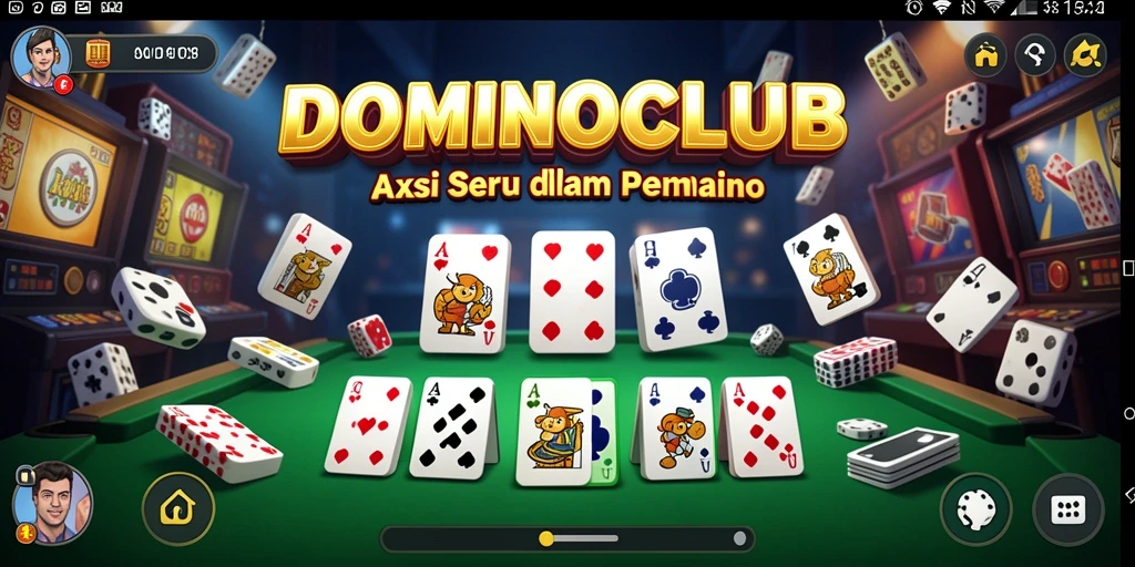Gameplay menegangkan dari DOMINOCLUB dengan grafis yang menarik.