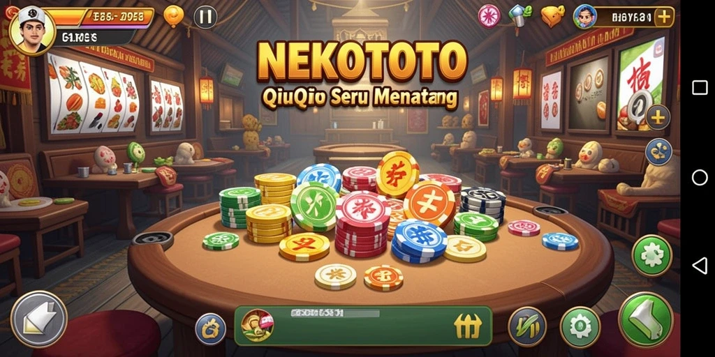 Tampilan utama gameplay QiuQiu yang seru dan menantang.