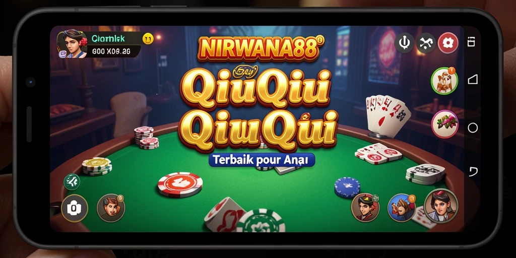 Tampilan gameplay seru dari NIRWANA88 saat bermain QiuQiu.