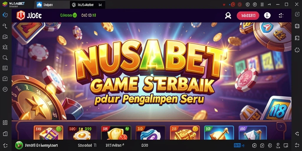 Tampilan gameplay menarik dari NUSABET dengan mesin Slot yang bervariasi.