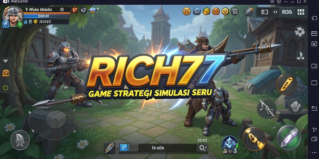 Tampilan gameplay RICH7 yang menawan dengan elemen strategi mendalam.