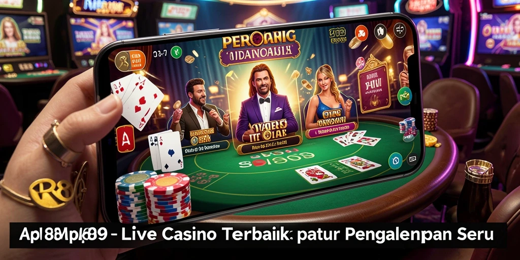 Screenshot utama RR89 menunjukkan dealer live dan suasana kasino yang mengasyikkan.