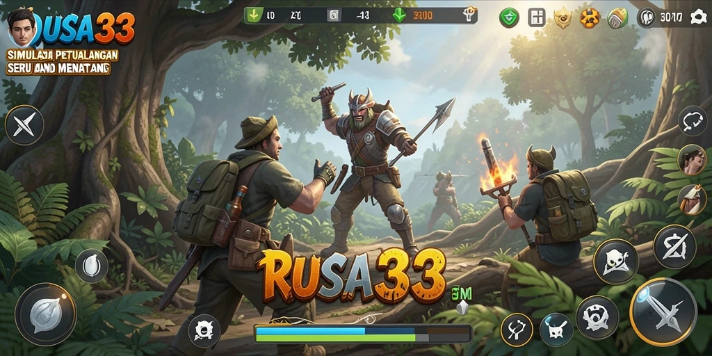 Screenshot RUSA33 menampilkan pemain menjelajahi dunia sekitar di dalam game.