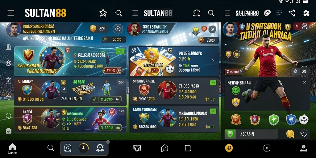 Screenshot SULTAN88 menampilkan antarmuka taruhan olahraga yang menarik.