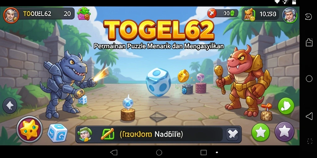 Tampilan gameplay TOGEL62 yang penuh tantangan dan seru.